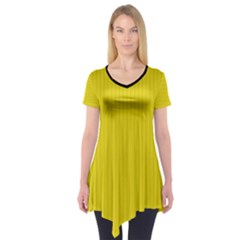 Citrine Yellow - Short Sleeve Tunic  by FashionLane