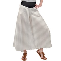 Cannoli Cream - Satin Palazzo Pants by FashionLane