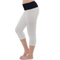 Cannoli Cream - Lightweight Velour Capri Yoga Leggings View2