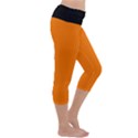 Turmeric Orange - Capri Yoga Leggings View3