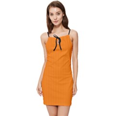 Turmeric Orange - Summer Tie Front Dress by FashionLane