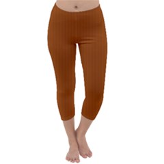 Burnt Orange - Capri Winter Leggings  by FashionLane