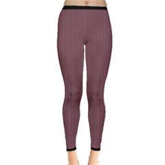 Dull Purple - Inside Out Leggings by FashionLane