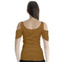 Just Brown - Butterfly Sleeve Cutout Tee  View2