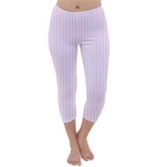 Pale Purple - Capri Winter Leggings  by FashionLane