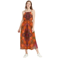 Landscape In A Colorful Structural Habitat Ornate Boho Sleeveless Summer Dress by pepitasart