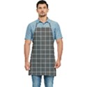 Gray plaid Kitchen Apron View1
