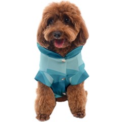 Illustration Of Palm Leaves Waves Mountain Hills Dog Coat by HermanTelo
