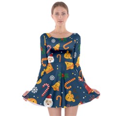 Christmas Love 2 Long Sleeve Skater Dress by designsbymallika