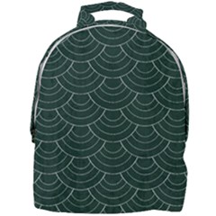 Green Sashiko Mini Full Print Backpack by goljakoff
