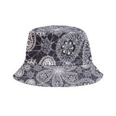 White Flower Mandala Inside Out Bucket Hat by goljakoff