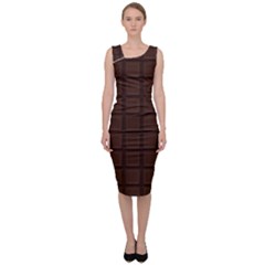 Chocolate Sleeveless Pencil Dress by goljakoff