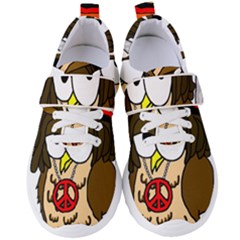  Rainbow Stoner Owl Women s Velcro Strap Shoes by IIPhotographyAndDesigns