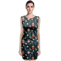 Winter Hot Coffee Winter Hot Coffee Classic Sleeveless Midi Dress by designsbymallika