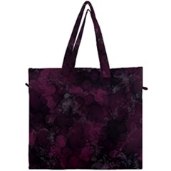 Purple Alcohol Ink Canvas Travel Bag by Dazzleway