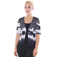 Whale Dream Cropped Button Cardigan by goljakoff