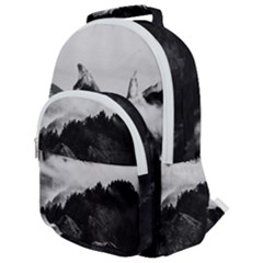 Whale In Clouds Rounded Multi Pocket Backpack by goljakoff