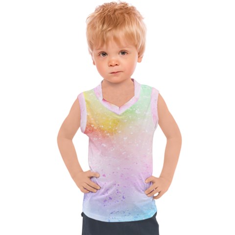Rainbow Splashes Kids  Sport Tank Top by goljakoff