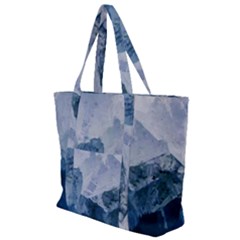 Blue Mountain Zip Up Canvas Bag by goljakoff
