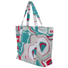 Vivid Marble Pattern Zip Up Canvas Bag by goljakoff