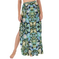 Stones Ornament Mosaic Print Pattern Maxi Chiffon Tie-up Sarong by dflcprintsclothing