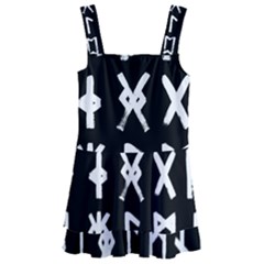The Anglo Saxon Futhorc Collected Inverted Kids  Layered Skirt Swimsuit by WetdryvacsLair