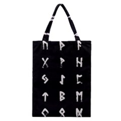 Elder Futhark Rune Set Collected Inverted Classic Tote Bag by WetdryvacsLair