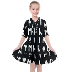Complete Dalecarlian Rune Set Inverted Kids  All Frills Chiffon Dress by WetdryvacsLair