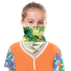 Yellow Tropical Pattern Face Covering Bandana (kids) by designsbymallika