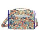 Mosaic Print Yellow Satchel Shoulder Bag View3