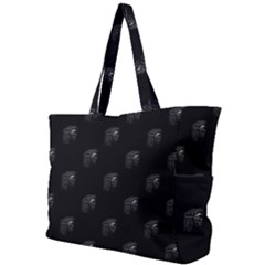 Arfican Head Sculpture Motif Print Pattern Simple Shoulder Bag by dflcprintsclothing