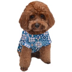 Ceramic Tile Pattern Dog T-shirt by designsbymallika
