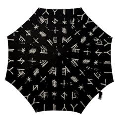 Ogham Rune Set Complete Inverted Hook Handle Umbrellas (large) by WetdryvacsLair