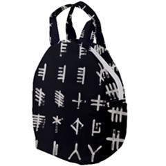 Ogham Rune Set Complete Inverted Travel Backpacks by WetdryvacsLair