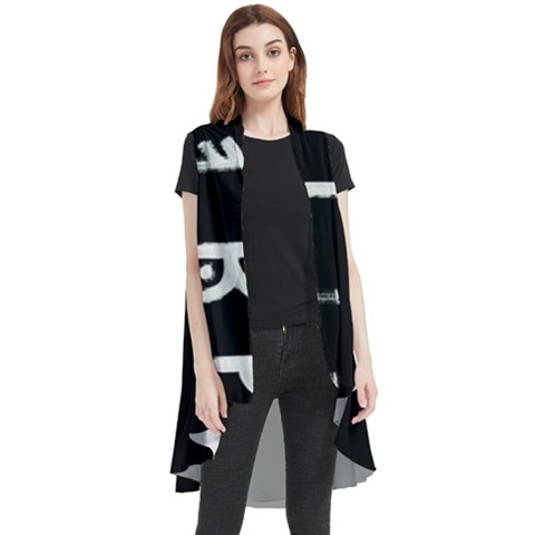 Medieval Runes Collected Inverted Complete Sleeveless Chiffon Waistcoat Shirt by WetdryvacsLair