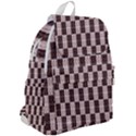 Rosegold Beads Chessboard Top Flap Backpack View2