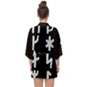 Younger Futhark Rune Set Collected Inverted Half Sleeve Chiffon Kimono View2