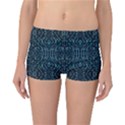 Fancy Stone Mosaic Print Pattern Reversible Boyleg Bikini Bottoms View1