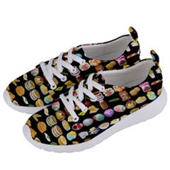 Glitch Glitchen Food Pattern One Women s Lightweight Sports Shoes by WetdryvacsLair