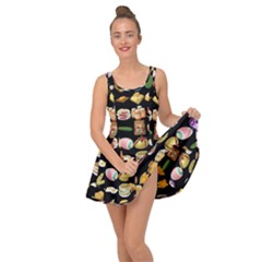 Glitch Glitchen Food Pattern One Inside Out Casual Dress by WetdryvacsLair