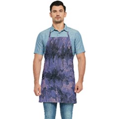 Purple And Yellow Abstract Kitchen Apron by Dazzleway