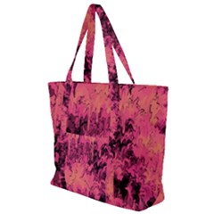 Pink Abstract Zip Up Canvas Bag by Dazzleway