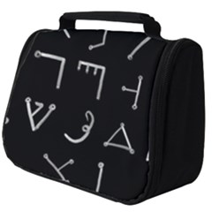 Heinrich Cornelius Agrippa Of Occult Philosophy 1651 Passing Of The River Collected Inverted Square Full Print Travel Pouch (big) by WetdryvacsLair
