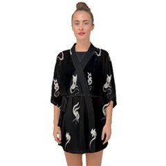 Katzen Cats Half Sleeve Chiffon Kimono by WetdryvacsLair
