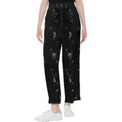 Brush And Ink Card Sequence Collected Women s Pants  by WetdryvacsLair
