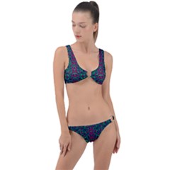 Tree Flower Paradise Of Inner Peace And Calm Pop-art Ring Detail Crop Bikini Set by pepitasart