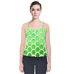 Hexagon Windows Velvet Spaghetti Strap Top by essentialimage