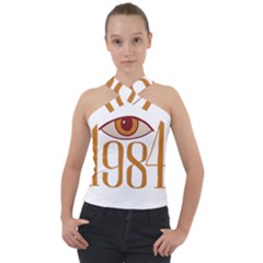 Orwell Cross Neck Velour Top by Valentinaart