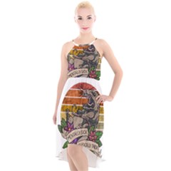 Possum - Mentally Sick Physically Thick High-low Halter Chiffon Dress  by Valentinaart