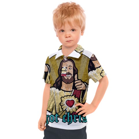 Buddy Christ Kids  Polo Tee by Valentinaart